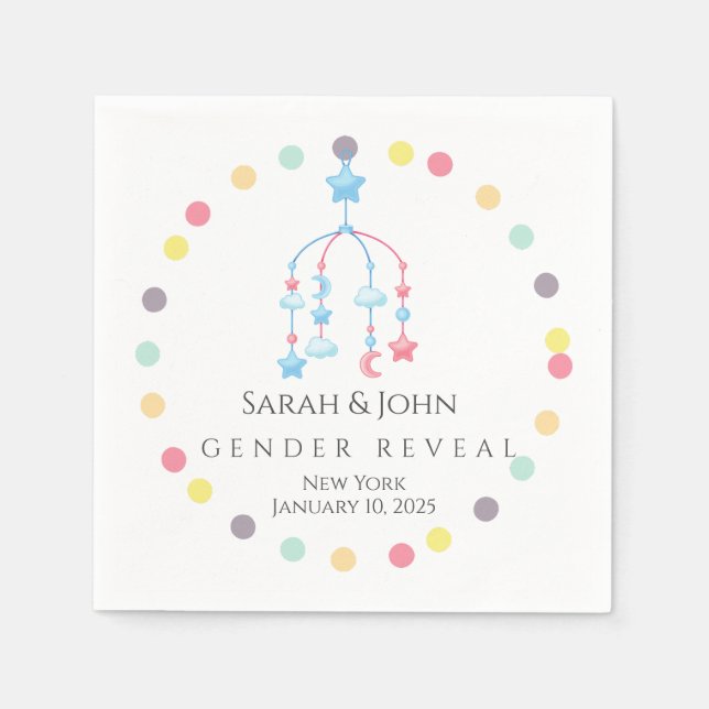 GENDER REVEAL NAPKIN (Front)