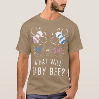 Gender Reveal New Family What Will Baby Bee Lover  T-Shirt
