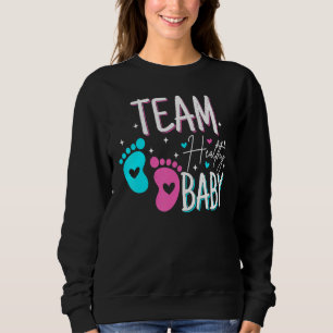 Gender Reveal Of Team Healthy Baby Party Supplies Sweatshirt