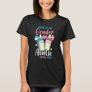 Gender Reveal Party Auntie Keeper Of The Gender T-Shirt