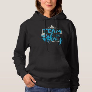 Gender Reveal Party Baby Shower Team Boy Gender Re Hoodie