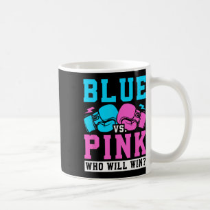 Gender Reveal Party Blue Vs Pink Who Win Boxing Coffee Mug