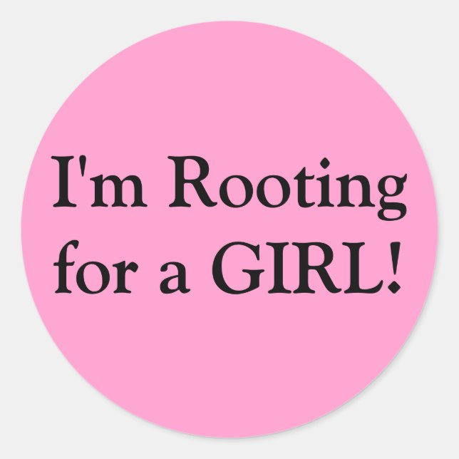 Gender Reveal Party Classic Round Sticker (Front)