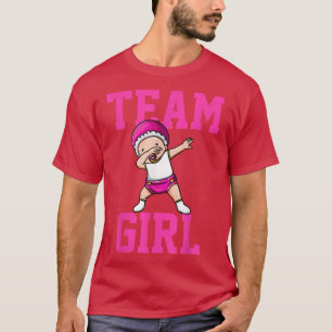 Gender Reveal Party Dabbing Baby Team Girl T-Shirt