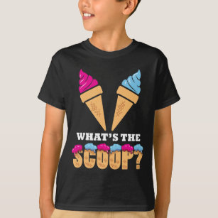 Gender Reveal Party - Ice cream What the scoop? T-Shirt