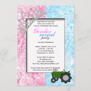 Gender Reveal Party Invitation