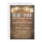 Gender reveal party invitation Rustic Wood Shower