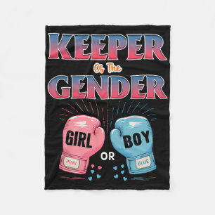 Gender Reveal Party Keeper Of Gender Boxing 4 Fleece Blanket