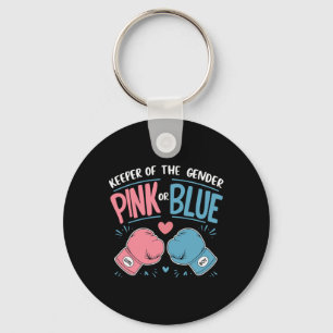 Gender Reveal Party Keeper Of Gender Boxing 5 Key Ring