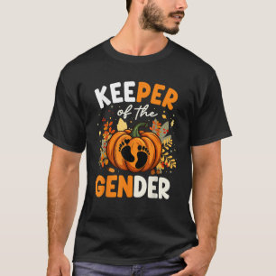 Gender Reveal Party Keeper Of Gender Fall Baby T-Shirt