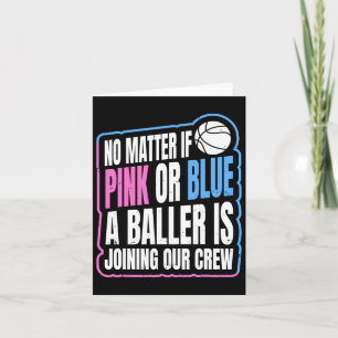 Gender Reveal Party Quote For A Bysketbyll Player Card