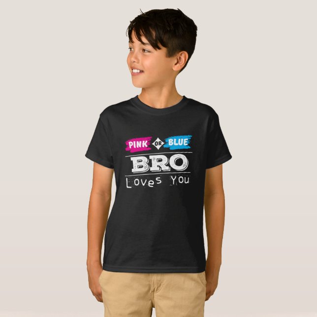Gender Reveal Party T-Shirt for Brother Shirt (Front Full)