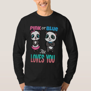 Gender Reveal Party Team Baby Shower Pinkness Blue T-Shirt