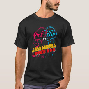 Gender Reveal Party Team Baby Shower Pinkness Blue T-Shirt