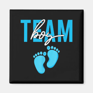 Gender Reveal Party Team Boy Baby Announcement Magnet