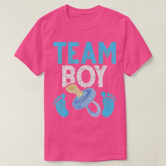 Gender Reveal Party Team Boy Future Parents Gender T-Shirt (Design Front)