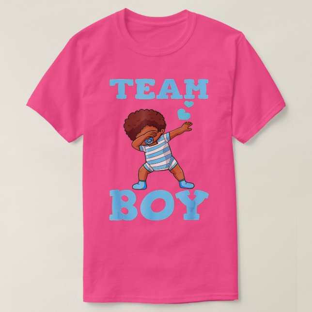 Gender Reveal Party Team Boy  T-Shirt (Design Front)