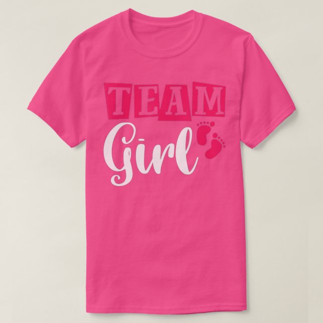 Gender Reveal Party Team Girl (8)  T-Shirt (Design Front)