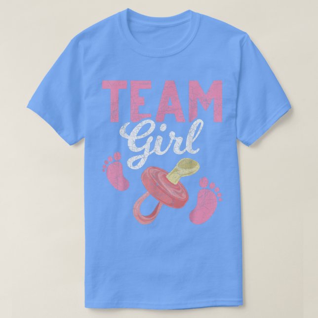 Gender Reveal Party Team Girl Future Parents Gende T-Shirt (Design Front)