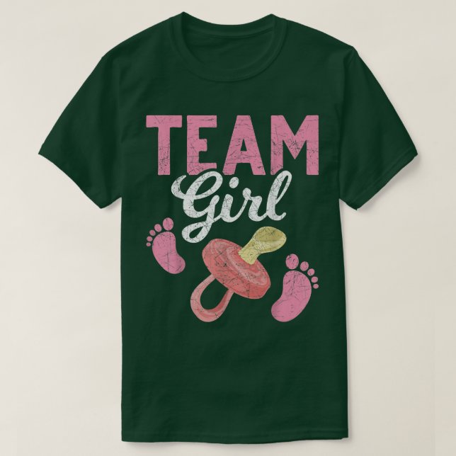 Gender Reveal Party Team Girl Future Parents Gende T-Shirt (Design Front)