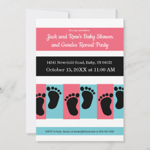 Gender Reveal Party Tribal Invites Invitations