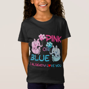 Gender Reveal Pink or Blue Boy or Girl Party Suppl T-Shirt
