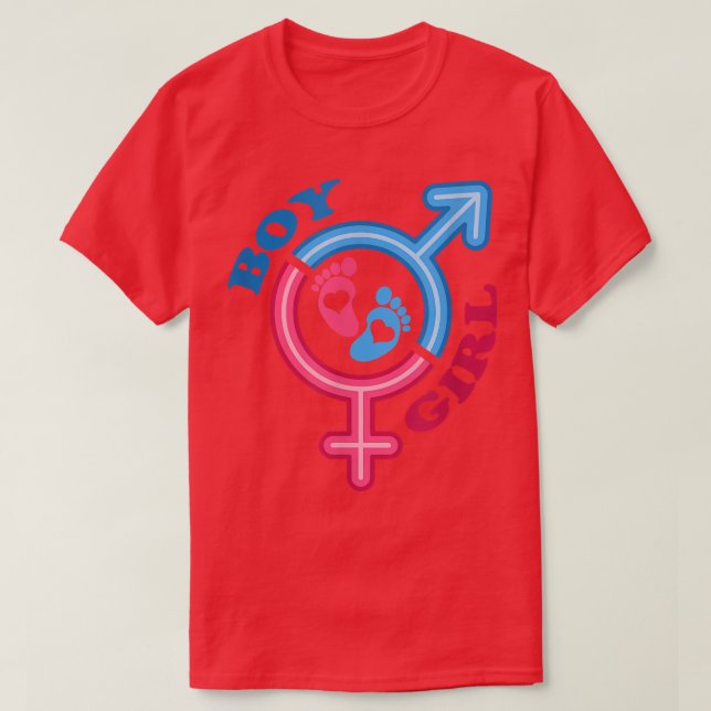 Gender Reveal Pink or Blue Keeper of the Gender Ba T-Shirt (Design Front)