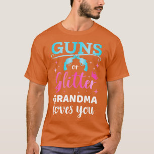 Gender reveal s or glitter grandma matching baby p T-Shirt