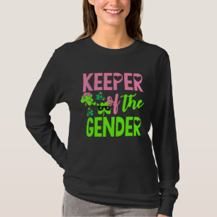 Gender Reveal St Patricks Day Funny Keeper of the  T-Shirt