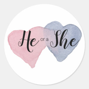 Gender Reveal Sticker He or a She