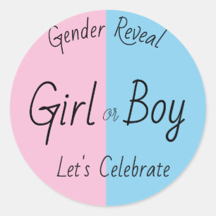 Gender Reveal Stickers