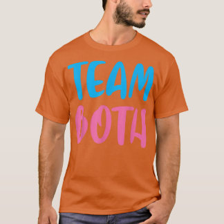 Gender reveal team both baby family party funny  T-Shirt
