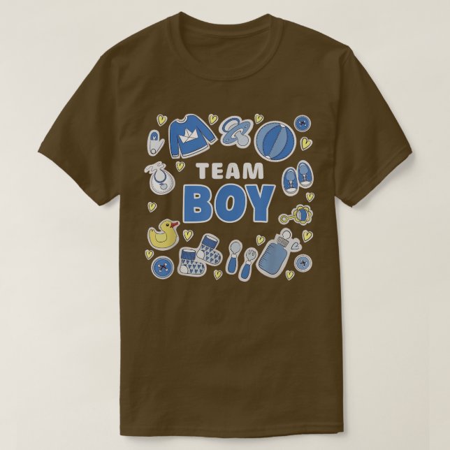 Gender Reveal Team Boy529 T-Shirt (Design Front)