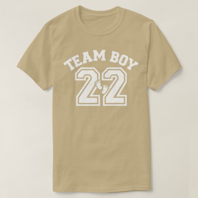 Gender reveal team boy 2022 matching family baby p T-Shirt (Design Front)