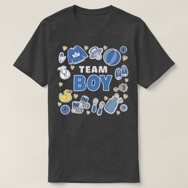 Gender Reveal Team Boy  (2) T-Shirt (Design Front)