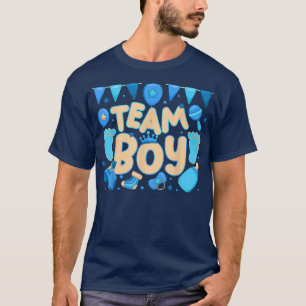 Gender Reveal Team Boy Pregnancy Announcement T-Shirt