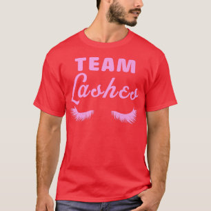 Gender Reveal Team Girl Lashes  T-Shirt