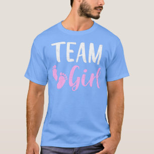Gender reveal team girl matching family baby party T-Shirt