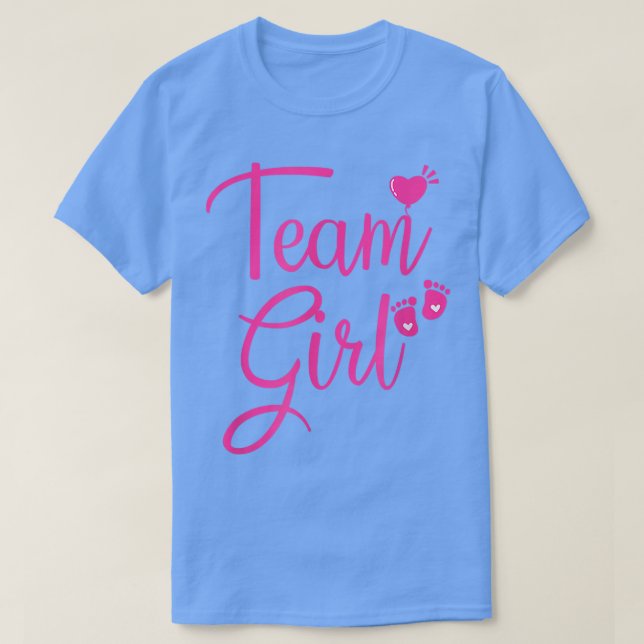 Gender Reveal Team Girl Pink 537 T-Shirt (Design Front)