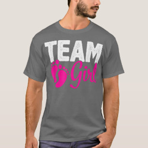 Gender Reveal Team Girl Pink  T-Shirt