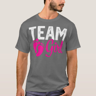 Gender Reveal Team Girls Pink  T-Shirt