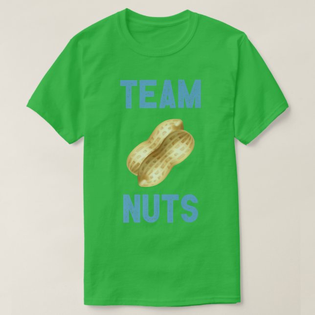 Gender reveal team nuts boy matching family baby p T-Shirt (Design Front)