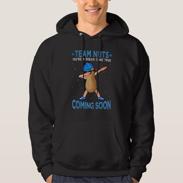 Gender Reveal Team Nuts Coming Soon Hoodie (Front)
