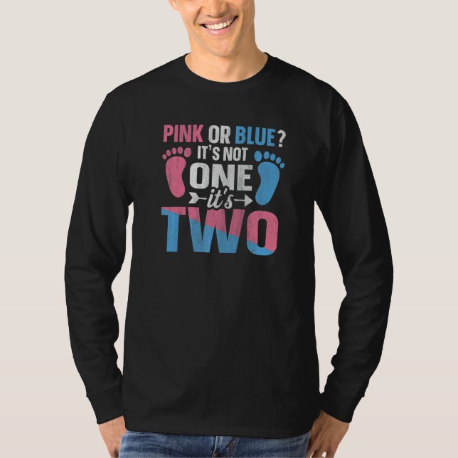 Gender Reveal Twins Quote for a Gender Reveal Mom  T-Shirt (Front)