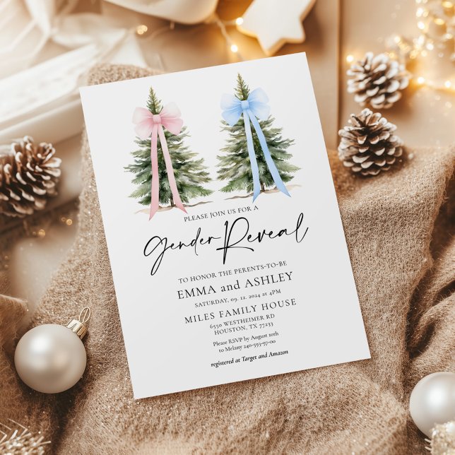 Gender Reveal Winter Invitation (Creator Uploaded)