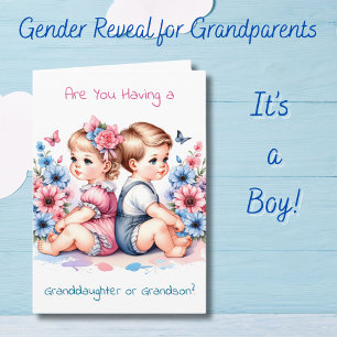 Gender Reveal   You're Having a Grandson  Card