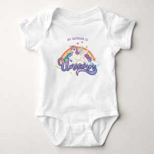 Gender Unicorn Rainbow Baby Shirt Creeper