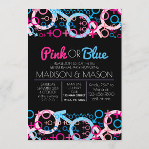 GENDER UNKNOWN Gender Reveal Invite Invitation