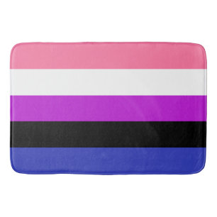 Genderfluid Flag Large Bath Mat