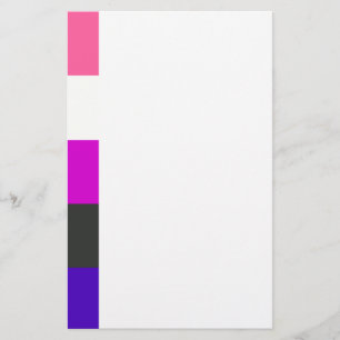 Genderfluid flag stationery